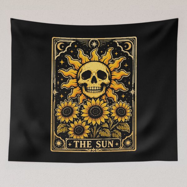 Item preview, Sun and Skull Vintage Design Halloween designed and sold by rafaeltto.