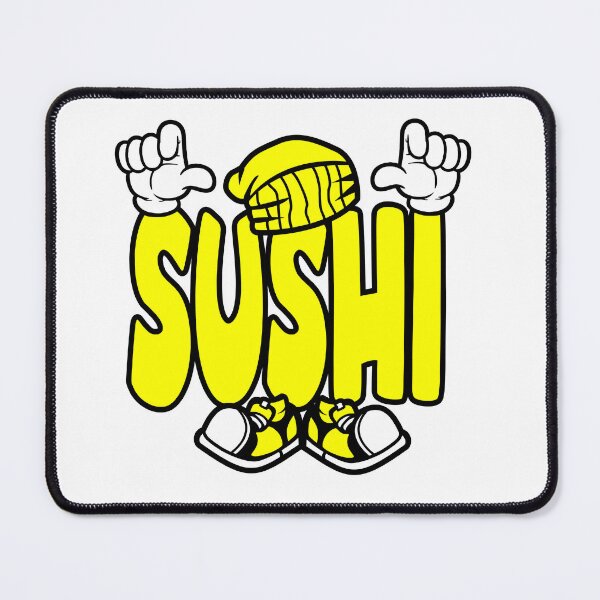 Item preview, SUSHI  - DRINK Cartoon Character Bold Retro designed and sold by NFTWords.
