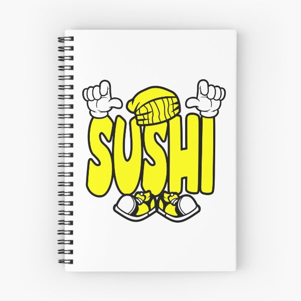 Item preview, SUSHI  - DRINK Cartoon Character Bold Retro designed and sold by NFTWords.