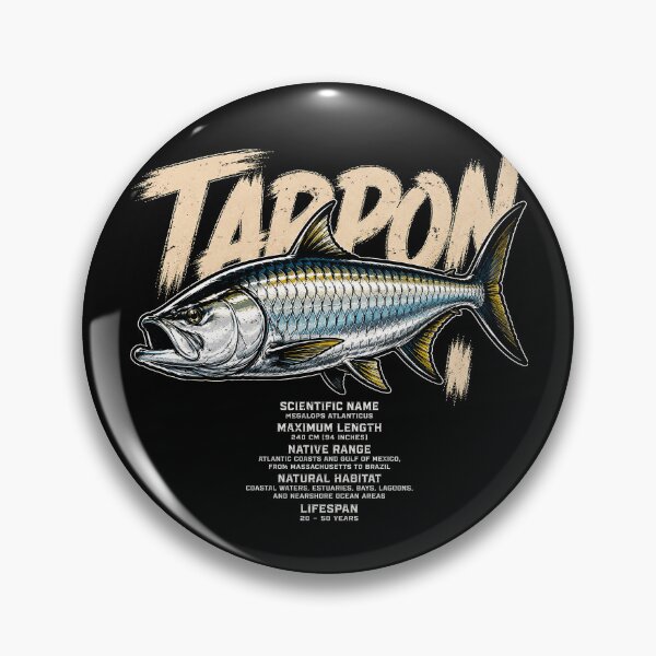 Item preview, Detailed Tarpon Illustration with Scientific Info designed and sold by rafaeltto.
