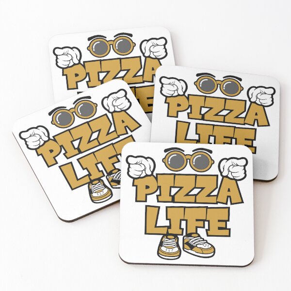 Item preview, PIZZA LIFE - DRINK Words Character Bold Retro designed and sold by NFTWords.
