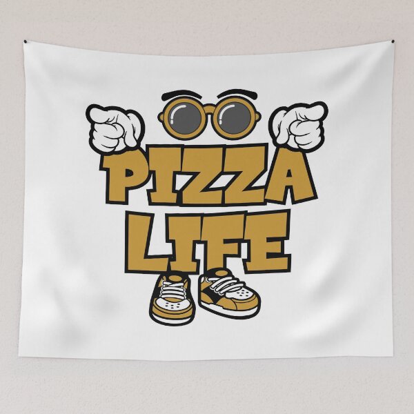 Item preview, PIZZA LIFE - DRINK Words Character Bold Retro designed and sold by NFTWords.