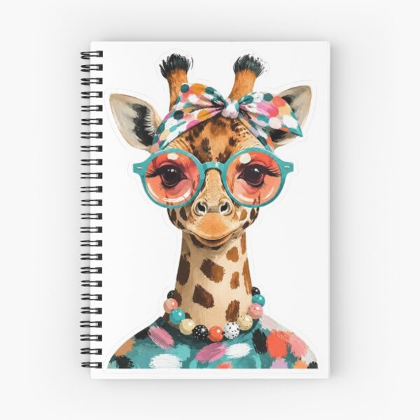 Item preview, Baby Giraffe Holding Wildflowers Bouquet designed and sold by Snurly.