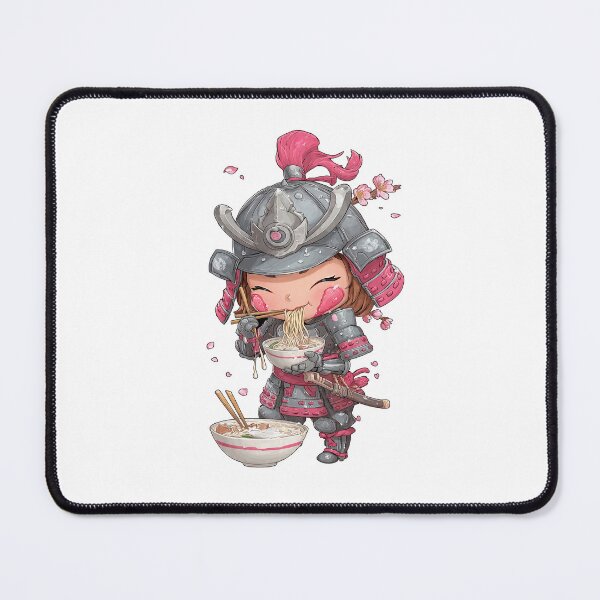 Item preview, chibi samurai warrior ramen designed and sold by cutemakerotart.