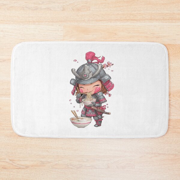 Item preview, chibi samurai warrior ramen designed and sold by cutemakerotart.