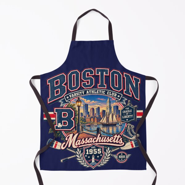 Item preview, Boston Massachusetts Varsity 1955 Design designed and sold by Normandy Road Heritage™ - Vintage Garage Art.