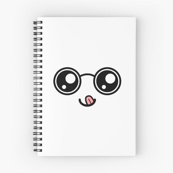 Item preview, Cute kawaii nerdy tongue out smiling face designed and sold by BlushyPrint.