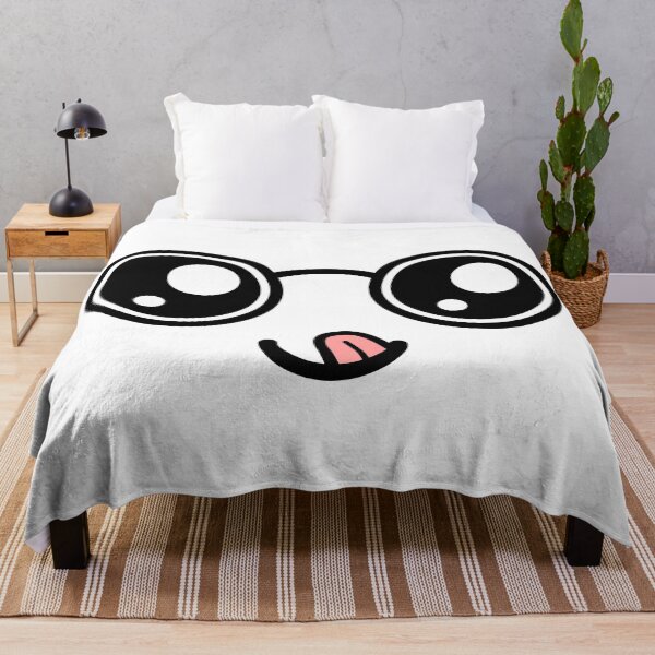 Item preview, Cute kawaii nerdy tongue out smiling face designed and sold by BlushyPrint.