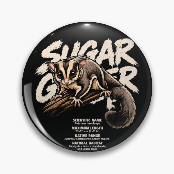 Item preview, Cute sugar glider illustration with fun facts designed and sold by rafaeltto.