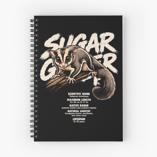 Item preview, Cute sugar glider illustration with fun facts designed and sold by rafaeltto.