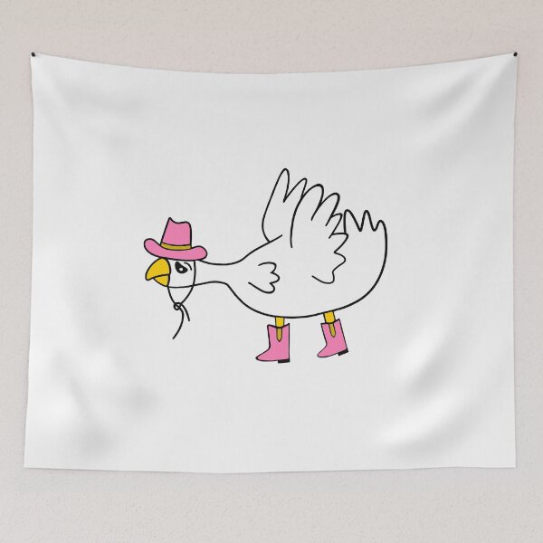 Item preview, Silly Goose Wearing Cowboy Hat And Boots designed and sold by Sartoris Art.