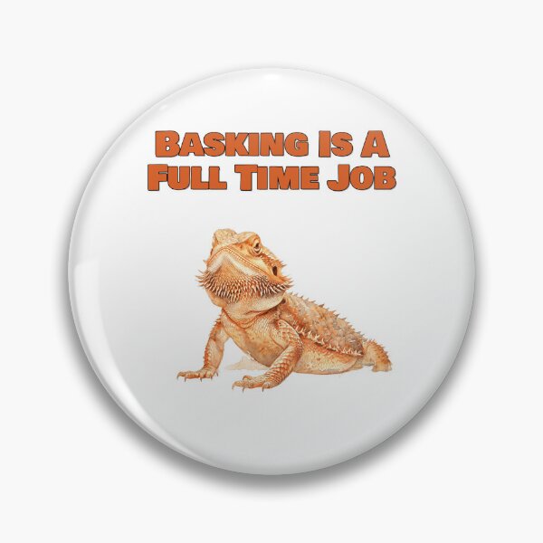 Item preview, Basking Is A Full Time Job Watercolor Bearded Dragon Design designed and sold by NatureUnleashed.
