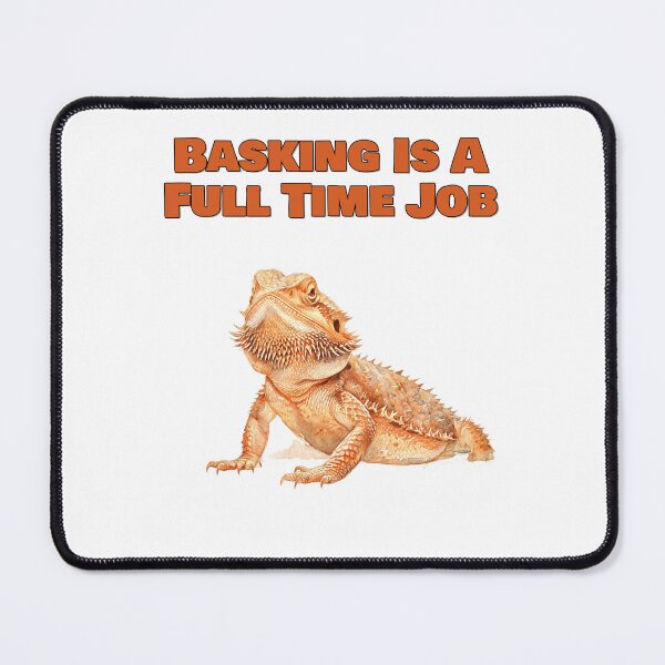 Item preview, Basking Is A Full Time Job Watercolor Bearded Dragon Design designed and sold by NatureUnleashed.