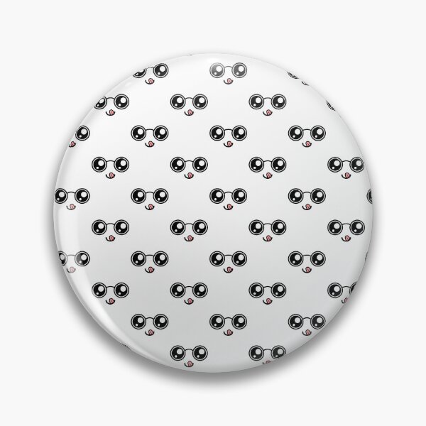 Item preview, Cute kawaii nerdy tongue out smiling face pattern designed and sold by BlushyPrint.