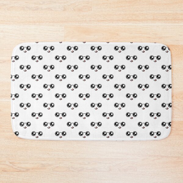 Item preview, Cute kawaii nerdy tongue out smiling face pattern designed and sold by BlushyPrint.