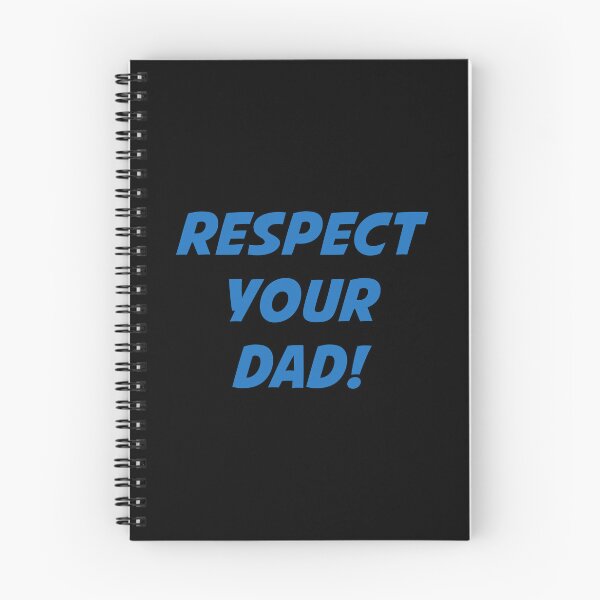 Item preview, RESPECT YOUR DAD! (Blue Text on Black) designed and sold by STUDIO-72.