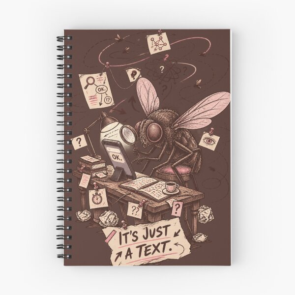 Item preview, It's Just a Text – Overthinking House Fly Funny Indie Comic designed and sold by InnerwayStudio.