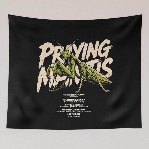 Item preview, Vibrant Praying Mantis Illustration designed and sold by rafaeltto.