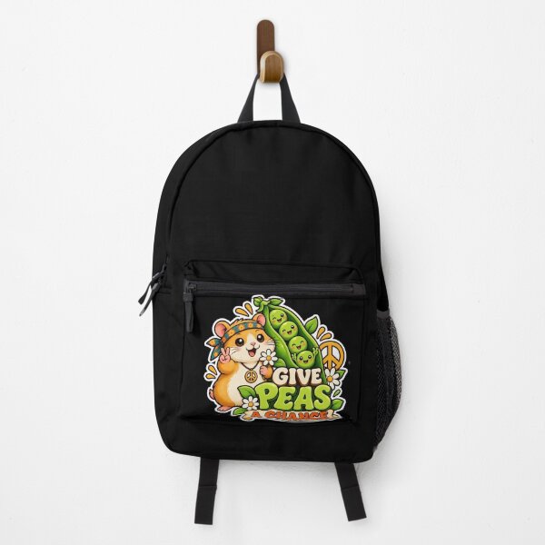Item preview, Give Peas a Chance Hamster Pun designed and sold by davitabros.