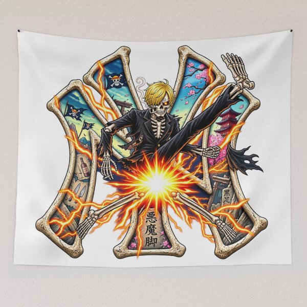 Item preview, Sanji Skeleton New York Streetwear Vector Monogram designed and sold by Francisbb.
