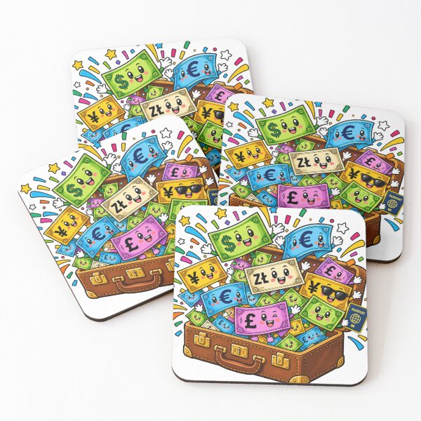 Item preview, Happy Suitcase Full of Money - World Travel Currency Party designed and sold by Surviving Monday Club.