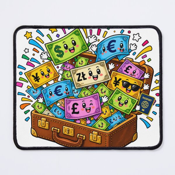 Item preview, Happy Suitcase Full of Money - World Travel Currency Party designed and sold by Surviving Monday Club.