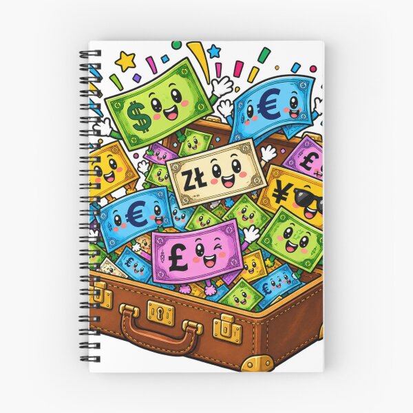 Item preview, Happy Suitcase Full of Money - World Travel Currency Party designed and sold by Surviving Monday Club.
