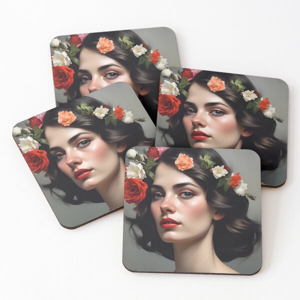 Item preview, Woman with flowers designed and sold by MK26Designs.