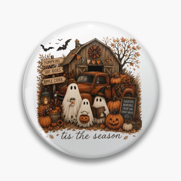 Item preview, Fall Halloween Shirt, Vintage Farmhouse Ghost Graphic Tee, Pumpkin Apple Cider Shirt, Cozy Autumn Harvest Gift designed and sold by KeyClothesline.