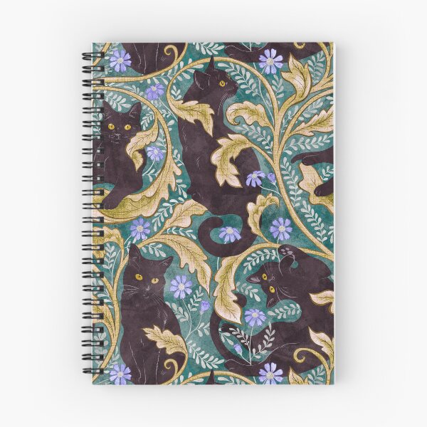 Item preview, William Morris black cats designed and sold by Gaia Marfurt.
