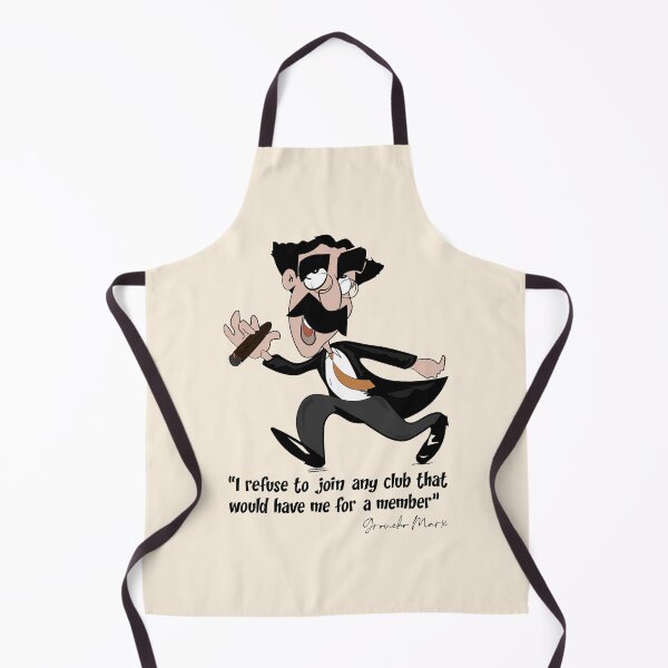Item preview, Groucho Marx Principles Quote Illustration designed and sold by FULLER FACTORY.