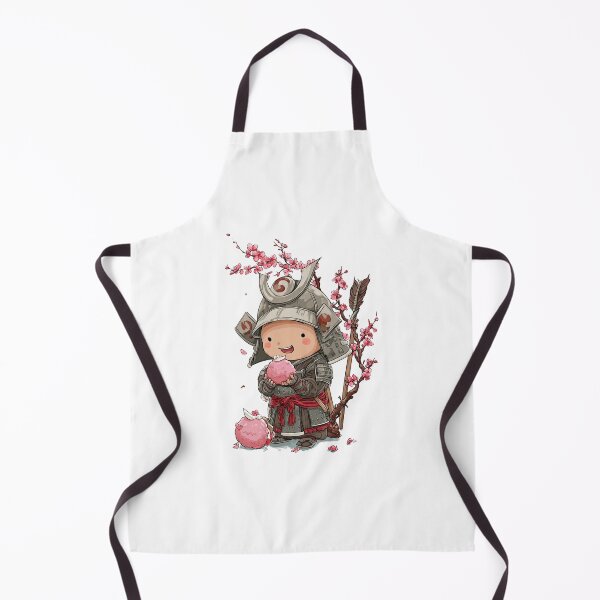 Item preview, chibi samurai warrior with mochi designed and sold by cutemakerotart.