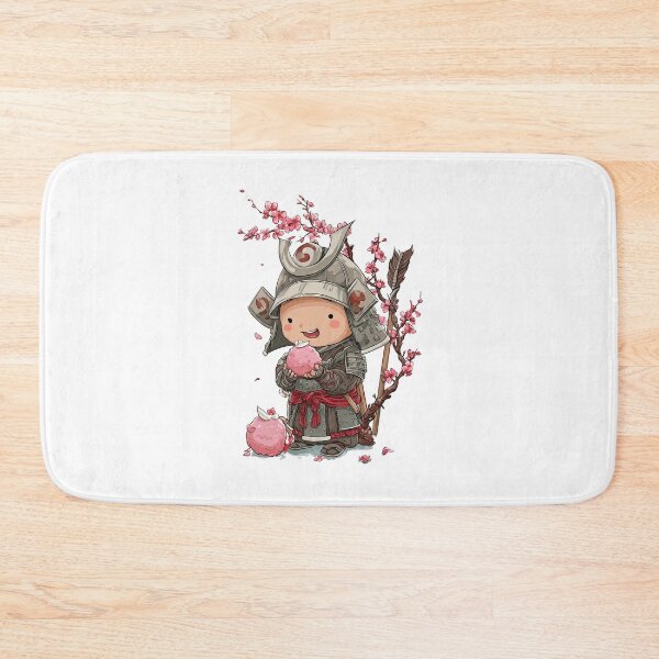 Item preview,  chibi samurai warrior with mochi designed and sold by cutemakerotart.