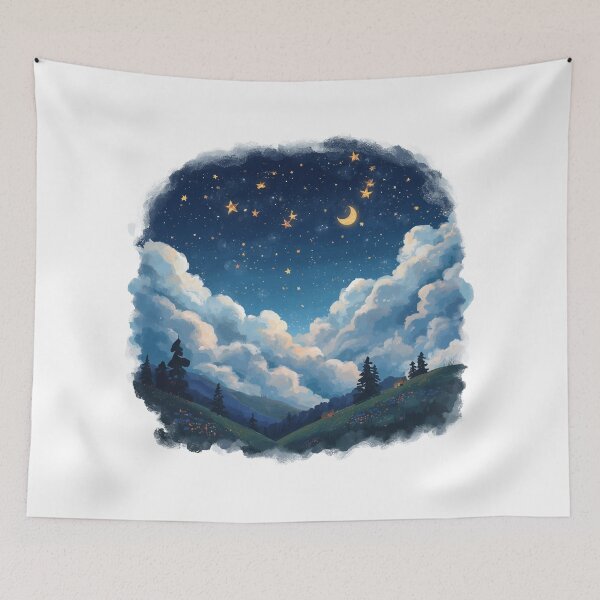 Item preview, Even the Night Breathes designed and sold by catcurio.