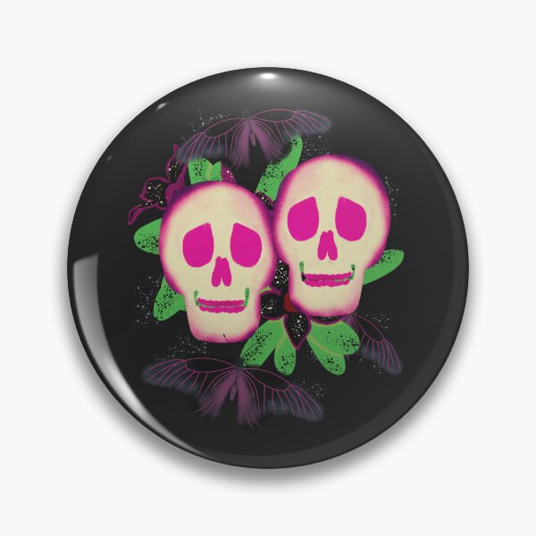 Item preview, ​Neon Night Skulls designed and sold by Nila Ilustraços.