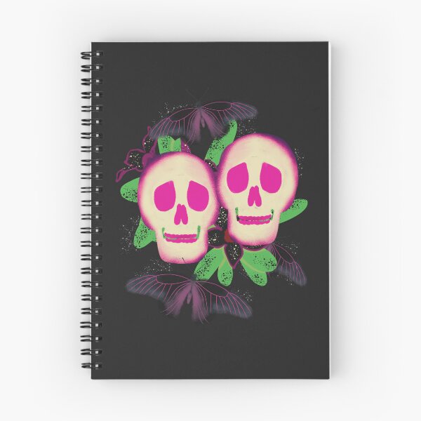 Item preview, ​Neon Night Skulls designed and sold by Nila Ilustraços.