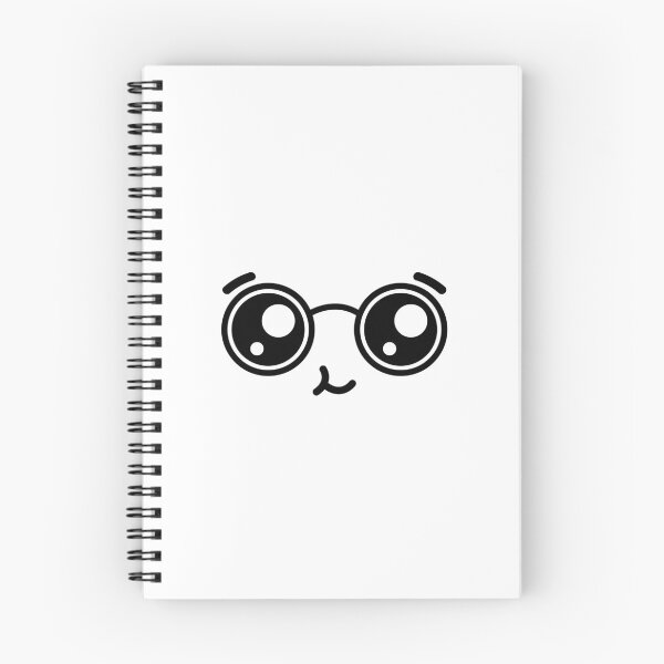 Item preview, Cute kawaii nerdy happy face designed and sold by BlushyPrint.