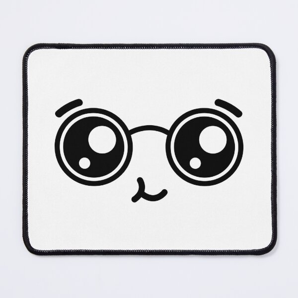 Item preview, Cute kawaii nerdy happy face designed and sold by BlushyPrint.