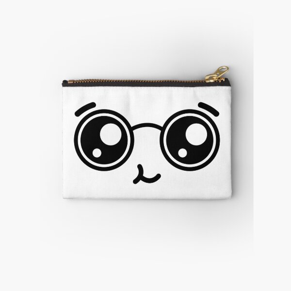 Item preview, Cute kawaii nerdy happy face designed and sold by BlushyPrint.