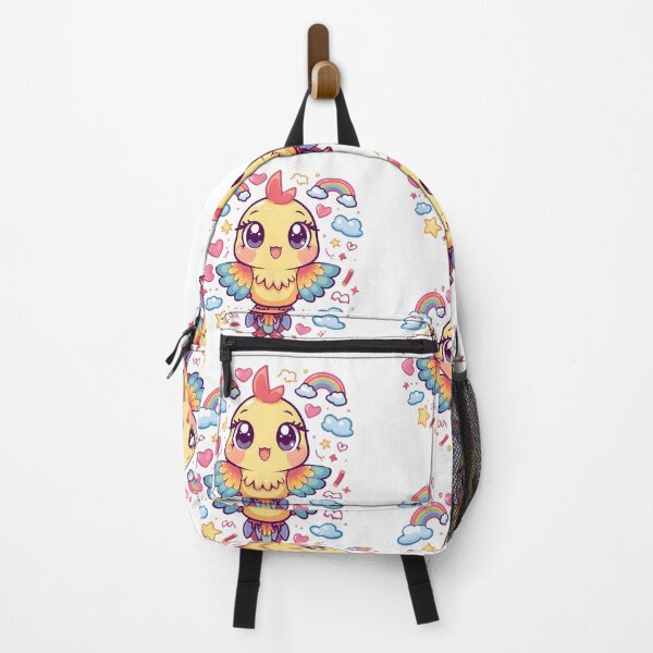 Item preview, Cute Rainbow Parrot with Hearts & Clouds | Colorful Kawaii Bird Aesthetic designed and sold by dreamz-world.