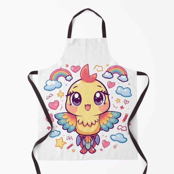 Item preview, Cute Rainbow Parrot with Hearts & Clouds | Colorful Kawaii Bird Aesthetic designed and sold by dreamz-world.