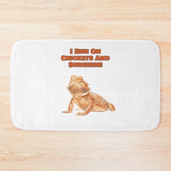 Item preview, I Run On Crickets And Sunshine Bearded Dragon Watercolor Design designed and sold by NatureUnleashed.