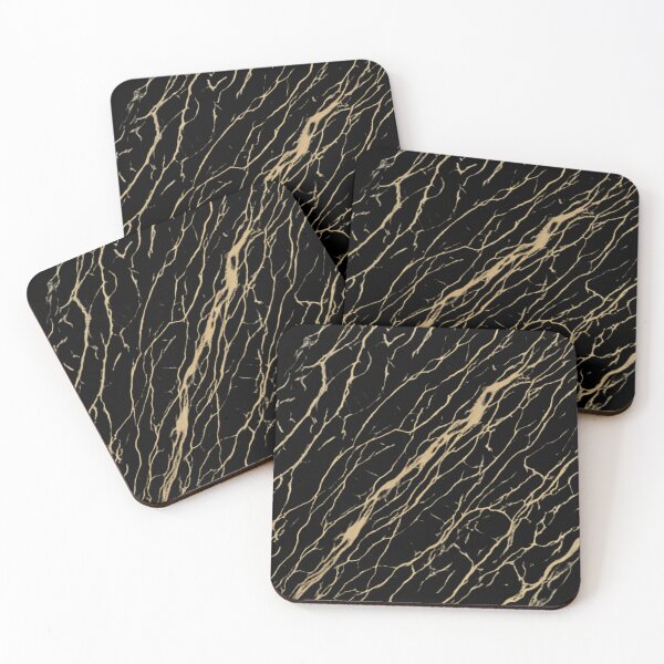 Item preview, Luxury Black and Gold Marble Vein Pattern designed and sold by VariusDesigns.