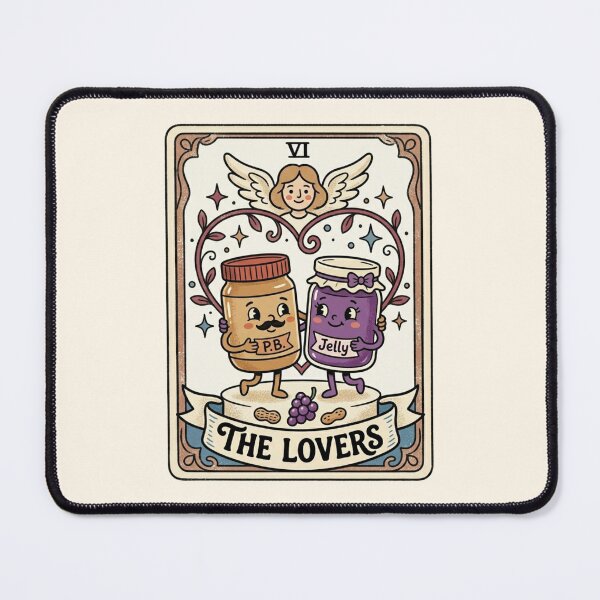 Item preview, Peanut Butter and Jelly Lovers Tarot Card Graphic – Cute PB&J Soulmate Design designed and sold by TheStephanieRome.