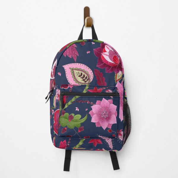 Item preview, Indian Lotus Tapestry - Midnight Indigo designed and sold by Piret Victoria Ribas.