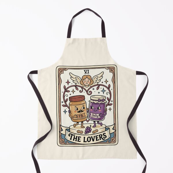 Item preview, Peanut Butter and Jelly Lovers Tarot Card Graphic – Cute PB&J Soulmate Design designed and sold by TheStephanieRome.