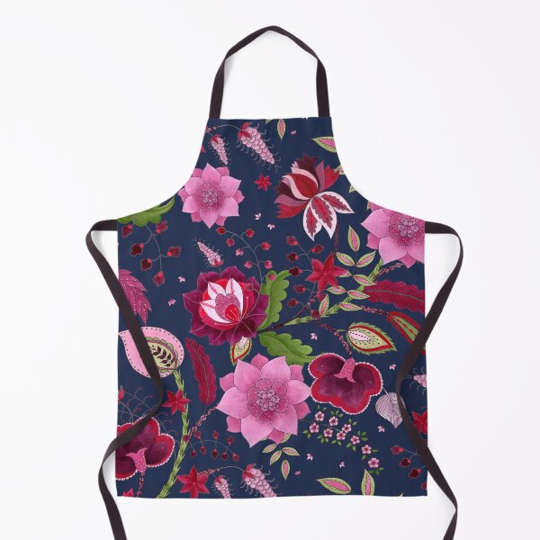 Item preview, Indian Lotus Tapestry - Midnight Indigo designed and sold by Piret Victoria Ribas.