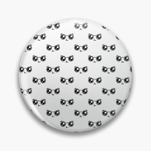 Item preview, Cute kawaii nerdy happy face pattern designed and sold by BlushyPrint.