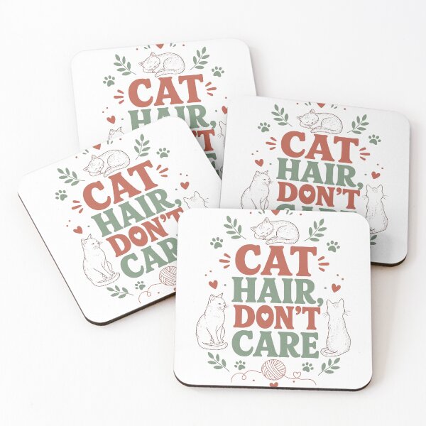 Item preview, Cat Hair, Don’t Care designed and sold by digital.stickerperso.com.