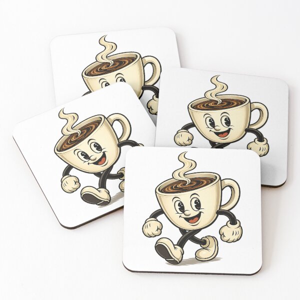 Item preview, Cheerful Vintage Coffee Cup Man designed and sold by JCTurn.